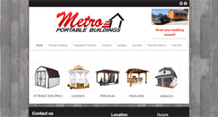 Desktop Screenshot of metroportablebuildings.com